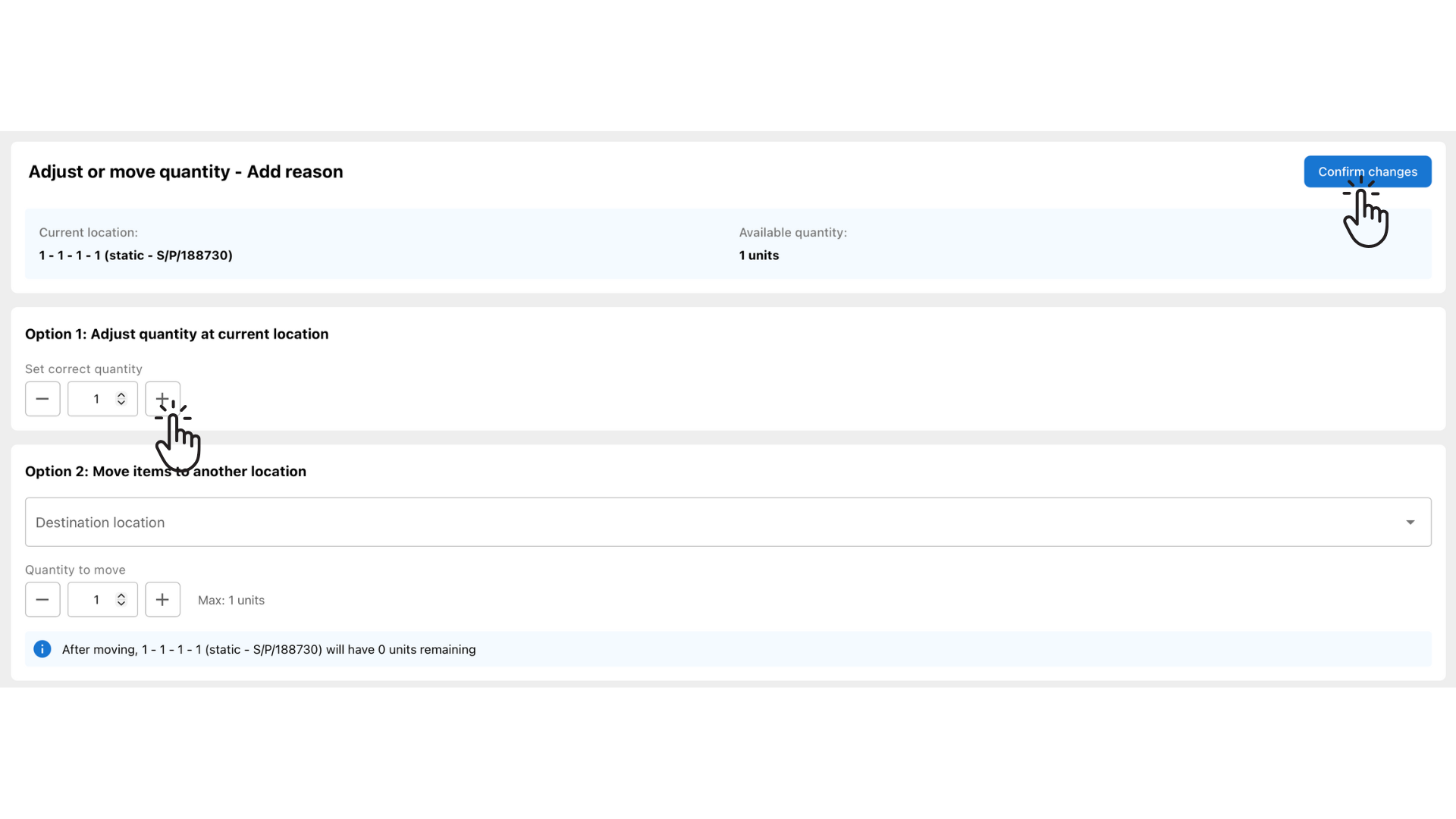 How to adjust quantity for an already allocated product (desktop interface) Octava WMS Warehouse Management System Octava WMS