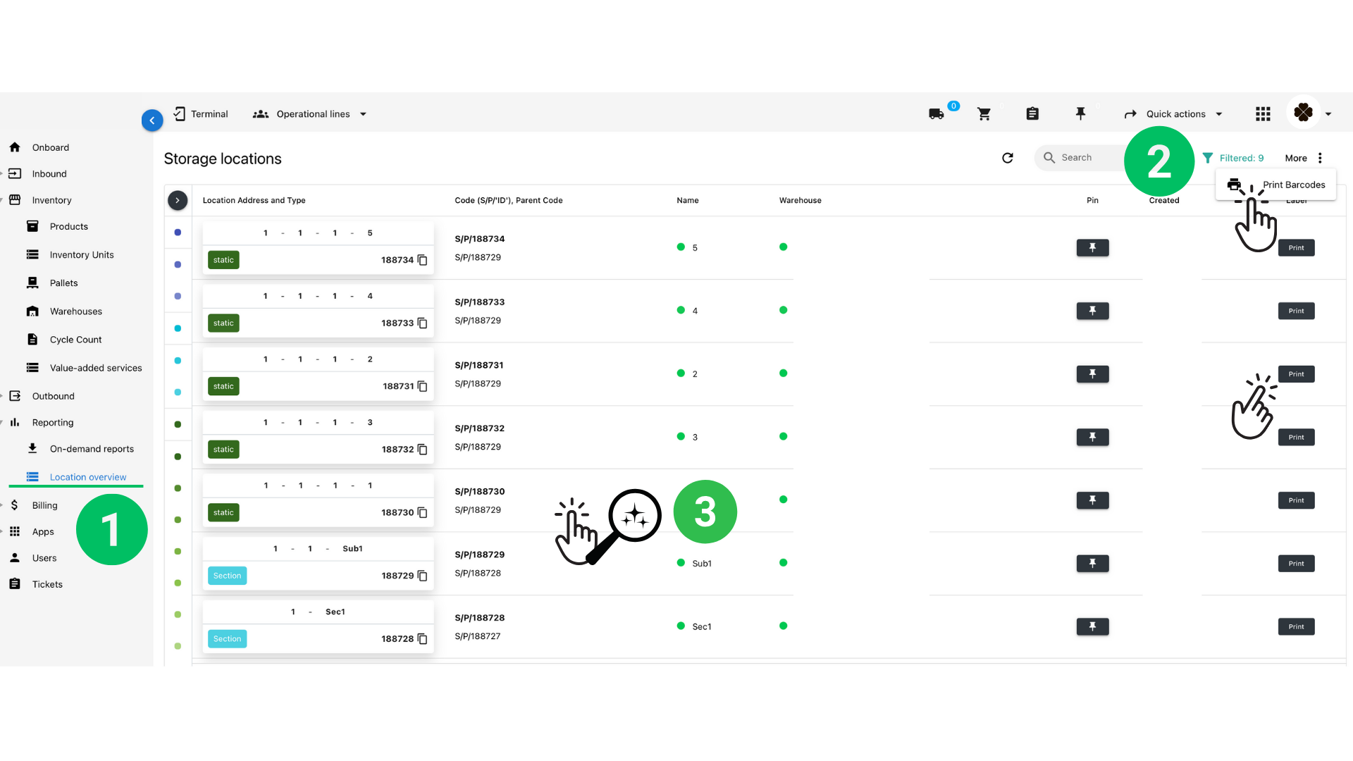 How to create storage locations in Octava Octava WMS Warehouse Management System Octava WMS