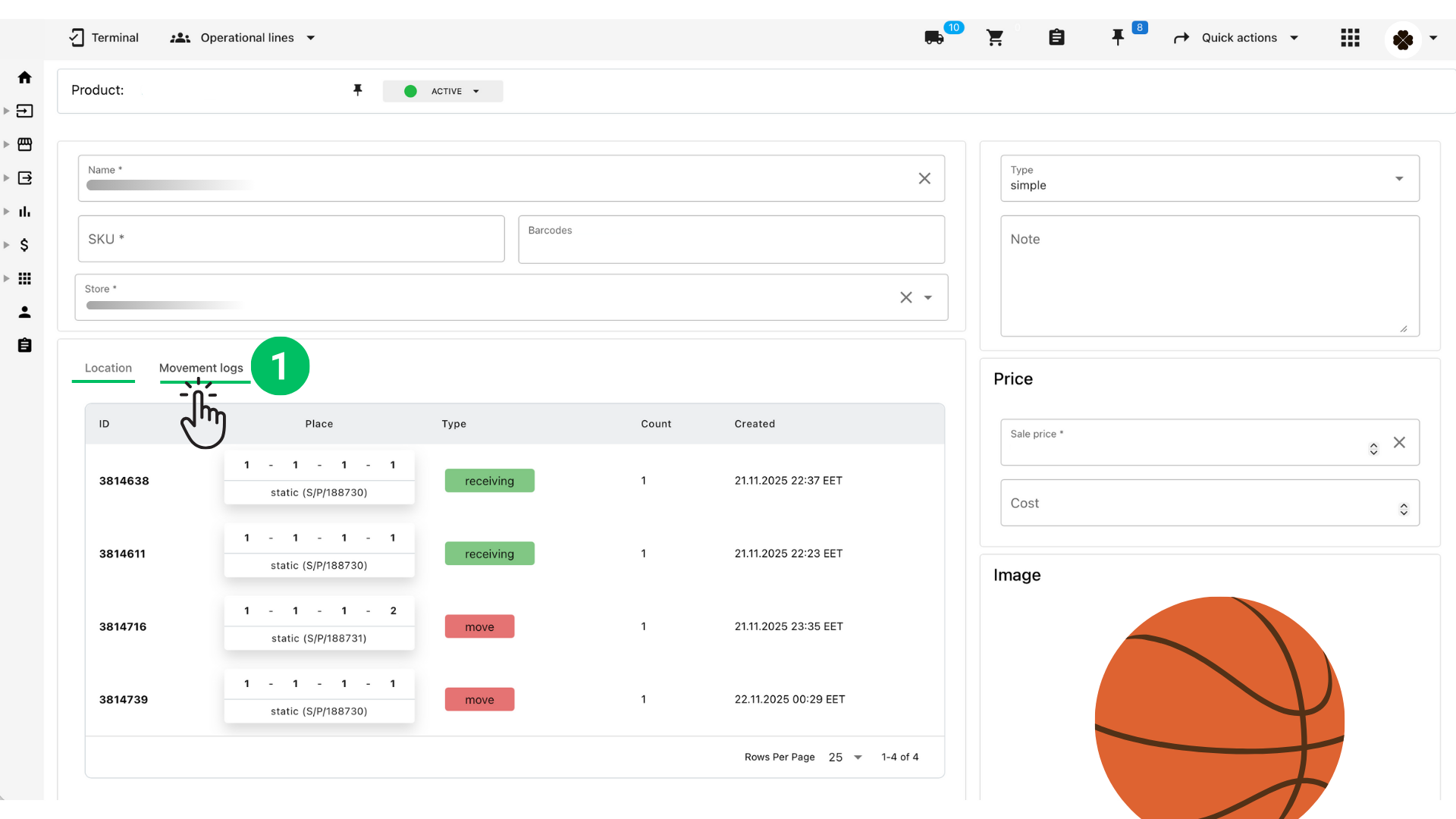 How to adjust quantity for an already allocated product (desktop interface) Octava WMS Warehouse Management System Octava WMS