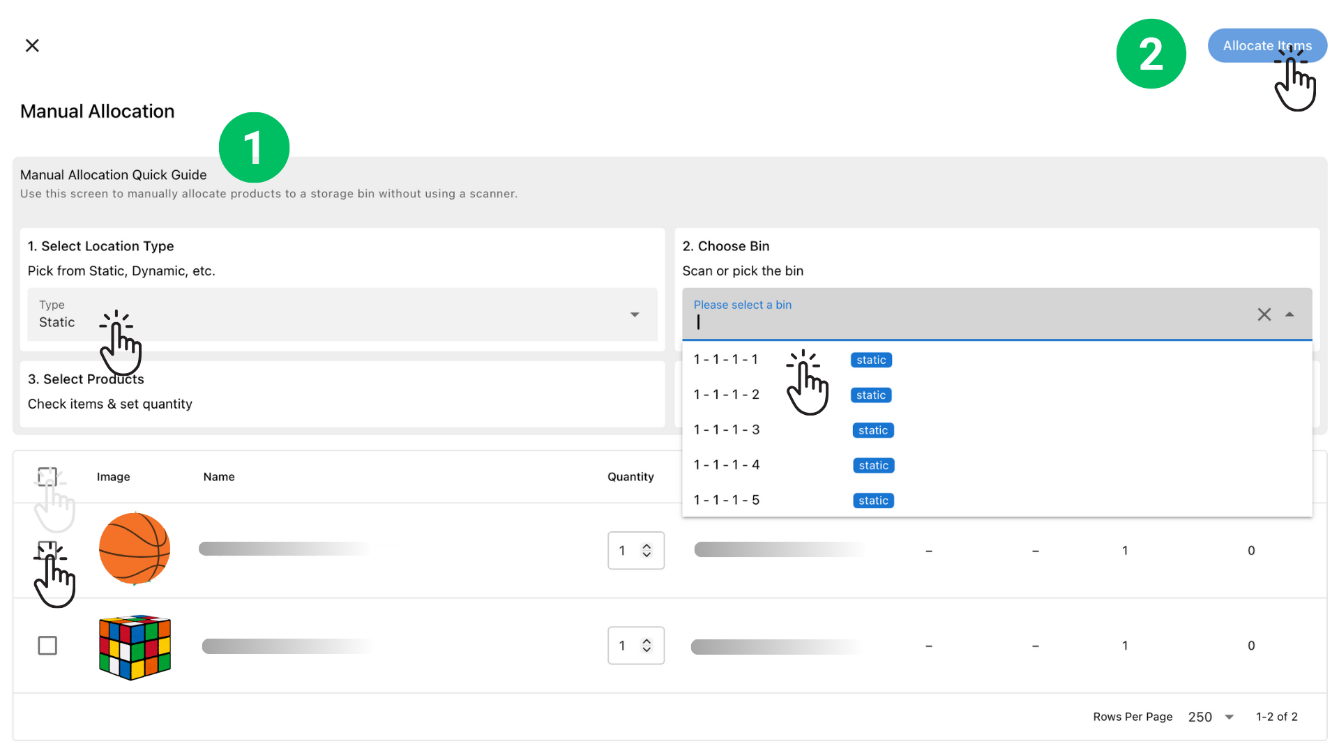 How to add inventory by scanning/manually add products into a purchase order (PO) through the desktop interface (non-mobile) Octava WMS Warehouse Management System Octava WMS
