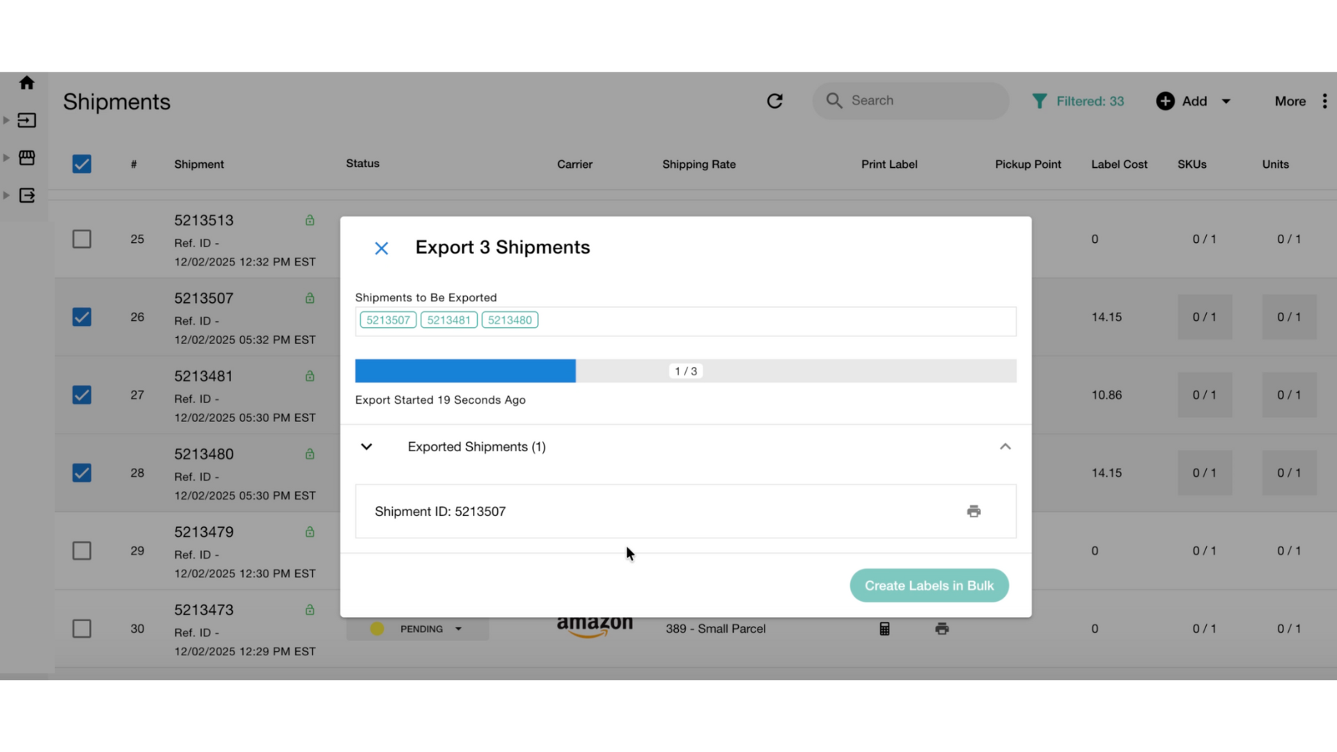 How to Change Carrier Rates and Generate Shipping Labels in Bulk Octava WMS Warehouse Management System Octava WMS