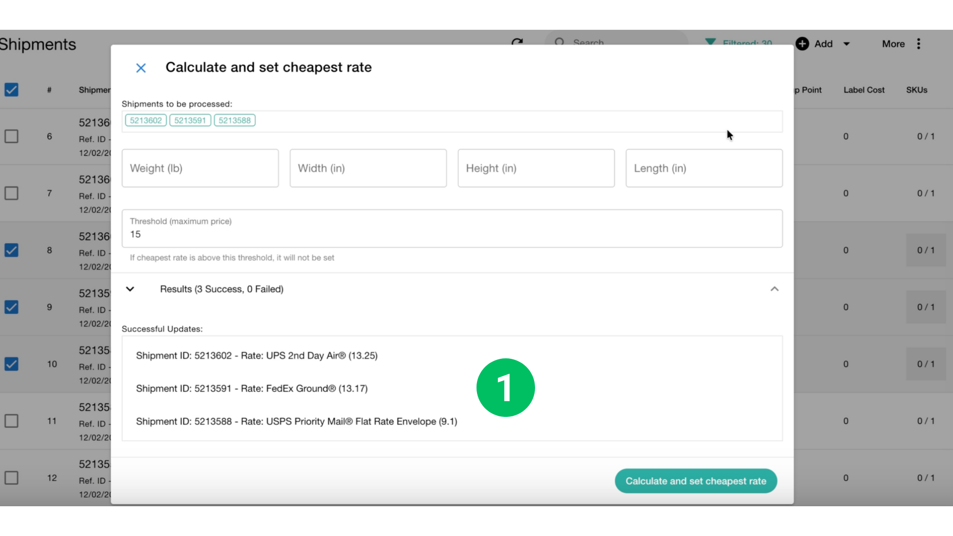 Set a Price Threshold and Automatically Apply the Cheapest Shipping Rate Octava WMS Warehouse Management System Octava WMS