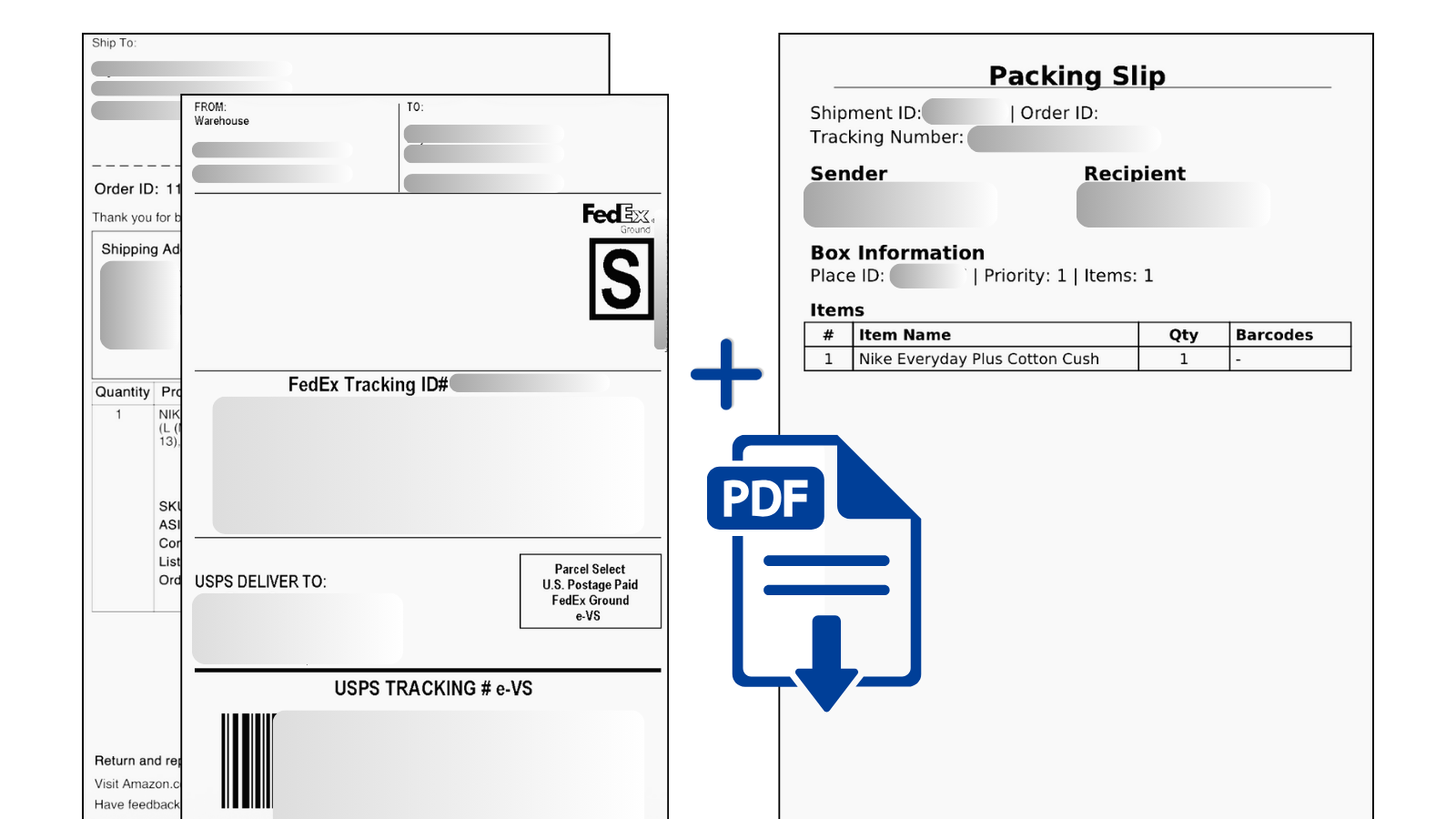 Generate PDF with Shipping Labels and Packing Slips (Up to 250 Shipments) Octava WMS Warehouse Management System Octava WMS